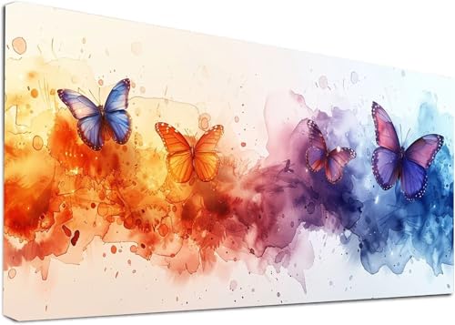 Diamond Painting Groß Schmetterling, 5D Diamond Painting Erwachsene Traum, DIY Basteln Erwachsene, Diamant Malerei Kunst Stickerei Kreuzstich Set, Deko Wohnzimmer und Zimmer Deko 40x80cm 2-2471 von KUEAJIOU
