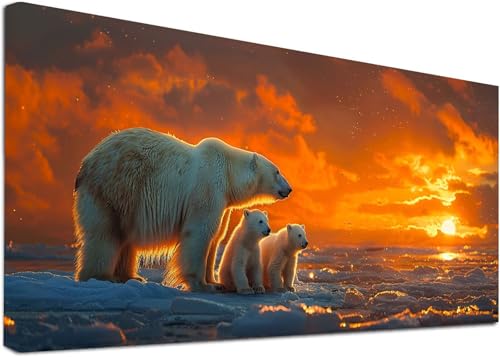 Diamond Painting Groß Sonnenuntergang, 5D Diamond Painting Erwachsene EisbäRen, DIY Basteln Erwachsene, Diamant Malerei Kunst Stickerei Kreuzstich Set, Deko Wohnzimmer und Zimmer Deko 30x60cm 1-7274 Diamond Painting Groß Sonnenuntergang, 5D Diamond Painting Erwachsene EisbäRen, DIY Basteln Erwachsene, Diamant Malerei Kunst Stickerei Kreuzstich Set, Deko Wohnzimmer und Zimmer Deko 30x60cm 1-7274 von KUEAJIOU