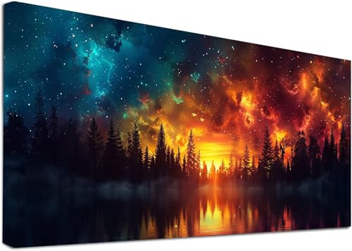 Diamond Painting Groß Sonnenuntergang, 5D Diamond Painting Erwachsene Landschaft, DIY Basteln Erwachsene, Diamant Malerei Kunst Stickerei Kreuzstich Set, Deko Wohnzimmer und Zimmer Deko 45x90cm B-5979 von KUEAJIOU