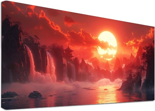 Diamond Painting Groß Sonnenuntergang, 5D Diamond Painting Erwachsene Rivers, DIY Basteln Erwachsene, Diamant Malerei Kunst Stickerei Kreuzstich Set, Deko Wohnzimmer und Zimmer Deko 100x300cm 7-4695 Diamond Painting Groß Sonnenuntergang, 5D Diamond Painting Erwachsene Rivers, DIY Basteln Erwachsene, Diamant Malerei Kunst Stickerei Kreuzstich Set, Deko Wohnzimmer und Zimmer Deko 100x300cm 7-4695 von KUEAJIOU