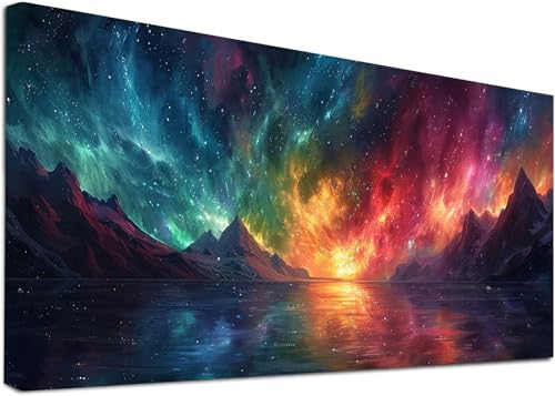 Diamond Painting Groß Sternenhimmel, 5D Diamond Painting Erwachsene Berg, DIY Basteln Erwachsene, Diamant Malerei Kunst Stickerei Kreuzstich Set, Deko Wohnzimmer und Zimmer Deko 30x60cm 4-3419 von KUEAJIOU