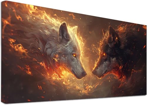 Diamond Painting Groß Wolf, 5D Diamond Painting Erwachsene Flamme, DIY Basteln Erwachsene, Diamant Malerei Kunst Stickerei Kreuzstich Set, Deko Wohnzimmer und Zimmer Deko Geschenke 100x200cm A-7185 Diamond Painting Groß Wolf, 5D Diamond Painting Erwachsene Flamme, DIY Basteln Erwachsene, Diamant Malerei Kunst Stickerei Kreuzstich Set, Deko Wohnzimmer und Zimmer Deko Geschenke 100x200cm A-7185 von KUEAJIOU