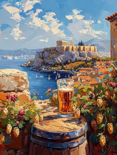 Diamond Painting Landschaft, 5D Diamond Painting Erwachsene Pflanzen, DIY Vollbohrer Diamanten Malerei Stickerei Kreuzstich, DIY Bastelset Erwachsene, Deko Wohnzimmer Geschenke 100x135cm 6-6304 von KUEAJIOU
