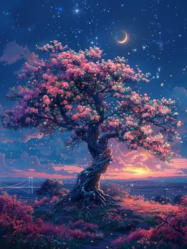Diamond Painting Mond, 5D Diamond Painting Erwachsene Landschaft, DIY Vollbohrer Diamanten Malerei Stickerei Kreuzstich, DIY Bastelset Erwachsene, Deko Wohnzimmer, Geschenke für Frauen 30x40cm 9-5487 Diamond Painting Mond, 5D Diamond Painting Erwachsene Landschaft, DIY Vollbohrer Diamanten Malerei Stickerei Kreuzstich, DIY Bastelset Erwachsene, Deko Wohnzimmer, Geschenke für Frauen 30x40cm 9-5487 von KUEAJIOU