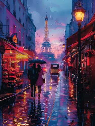 Diamond Painting Paar, 5D Diamond Painting Erwachsene Eiffelturm, DIY Vollbohrer Diamanten Malerei Stickerei Kreuzstich, DIY Bastelset Erwachsene, Deko Wohnzimmer, Geschenke für Frauen 90x120cm 6-6494 Diamond Painting Paar, 5D Diamond Painting Erwachsene Eiffelturm, DIY Vollbohrer Diamanten Malerei Stickerei Kreuzstich, DIY Bastelset Erwachsene, Deko Wohnzimmer, Geschenke für Frauen 90x120cm 6-6494 von KUEAJIOU