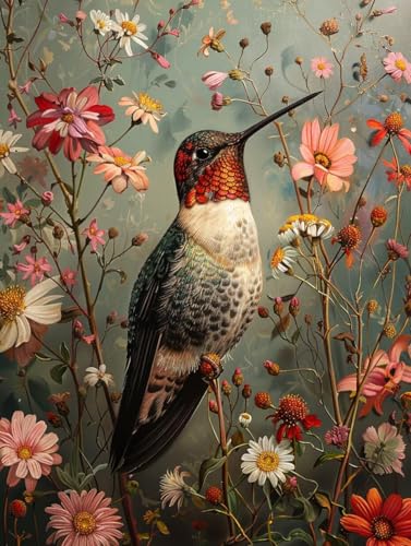 Diamond Painting Pflanzen, 5D Diamond Painting Erwachsene Blume, DIY Vollbohrer Diamanten Malerei Stickerei Kreuzstich, DIY Bastelset Erwachsene, Deko Wohnzimmer, Geschenke für Frauen 90x120cm 8-7990 von KUEAJIOU