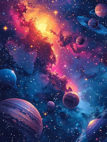 Diamond Painting Planet, 5D Diamond Painting Erwachsene Landschaft, DIY Vollbohrer Diamanten Malerei Stickerei Kreuzstich, DIY Bastelset Erwachsene, Deko Wohnzimmer Wanddeko Geschenke 30x40cm 8-6304 Diamond Painting Planet, 5D Diamond Painting Erwachsene Landschaft, DIY Vollbohrer Diamanten Malerei Stickerei Kreuzstich, DIY Bastelset Erwachsene, Deko Wohnzimmer Wanddeko Geschenke 30x40cm 8-6304 von KUEAJIOU
