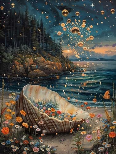 Diamond Painting Strand, 5D Diamond Painting Erwachsene Landschaft, DIY Vollbohrer Diamanten Malerei Stickerei Kreuzstich, DIY Bastelset Erwachsene, Deko Wohnzimmer Wanddeko Geschenke 60X80cm O-4055 Diamond Painting Strand, 5D Diamond Painting Erwachsene Landschaft, DIY Vollbohrer Diamanten Malerei Stickerei Kreuzstich, DIY Bastelset Erwachsene, Deko Wohnzimmer Wanddeko Geschenke 60X80cm O-4055 von KUEAJIOU