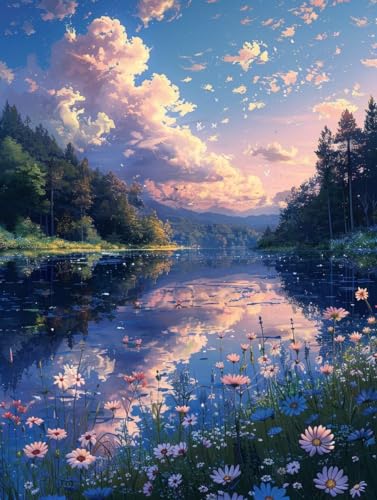 Diamond Painting Tier, 5D Diamond Painting Erwachsene Landschaft, DIY Vollbohrer Diamanten Malerei Stickerei Kreuzstich, DIY Bastelset Erwachsene, Deko Wohnzimmer, Geschenke für Frauen 40X50cm 9-2517 Diamond Painting Tier, 5D Diamond Painting Erwachsene Landschaft, DIY Vollbohrer Diamanten Malerei Stickerei Kreuzstich, DIY Bastelset Erwachsene, Deko Wohnzimmer, Geschenke für Frauen 40X50cm 9-2517 von KUEAJIOU