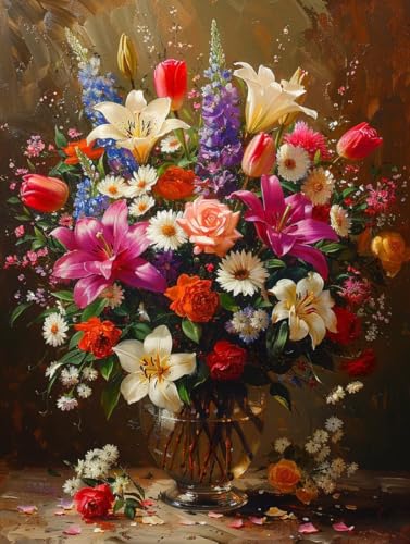 Diamond Painting Vogel, 5D Diamond Painting Erwachsene Rose, DIY Vollbohrer Diamanten Malerei Stickerei Kreuzstich, DIY Bastelset Erwachsene, Deko Wohnzimmer, Geschenke für Frauen 60X80cm F-8778 von KUEAJIOU