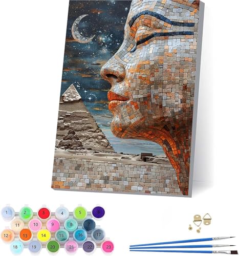 Frau Malen Nach Zahlen Erwachsene Mit Rahmen, Malen Nach Zahlen Abstrakt, DIY Set Erwachsene Mit 3 Pinseln und Acrylfarbe Knitterfreie Leinwand, Paint by Numbers für Deko Wohnzimmer 100x135cm F-1543 Frau Malen Nach Zahlen Erwachsene Mit Rahmen, Malen Nach Zahlen Abstrakt, DIY Set Erwachsene Mit 3 Pinseln und Acrylfarbe Knitterfreie Leinwand, Paint by Numbers für Deko Wohnzimmer 100x135cm F-1543 von KUEAJIOU