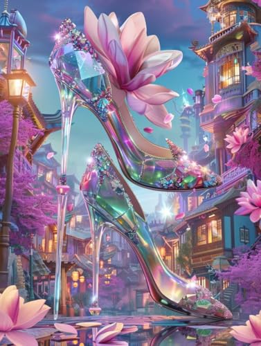 KUEAJIOU 5D Diamond Painting Erwachsene Hoher Absatz, HäUser Diamant Painting Bilder, DIY Vollbohrer Diamanten Malerei Stickerei Kreuzstich, Als Geschenke für Frauen, Deko Wohnzimmer 100x135cm 5-3675 KUEAJIOU 5D Diamond Painting Erwachsene Hoher Absatz, HäUser Diamant Painting Bilder, DIY Vollbohrer Diamanten Malerei Stickerei Kreuzstich, Als Geschenke für Frauen, Deko Wohnzimmer 100x135cm 5-3675 von KUEAJIOU