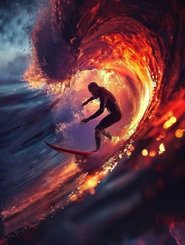 KUEAJIOU 5D Diamond Painting Mann, Surfer Diamond Painting Erwachsene, DIY Vollbohrer Diamanten Malerei Stickerei Kreuzstich Set, Mosaikherstellung Kunst für Deko Wohnzimmer, Geschenke 60X80cm A-6186 KUEAJIOU 5D Diamond Painting Mann, Surfer Diamond Painting Erwachsene, DIY Vollbohrer Diamanten Malerei Stickerei Kreuzstich Set, Mosaikherstellung Kunst für Deko Wohnzimmer, Geschenke 60X80cm A-6186 von KUEAJIOU