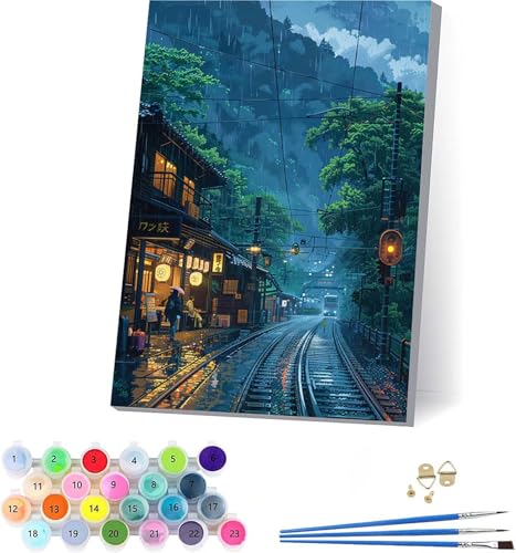 Landschaft Malen Nach Zahlen Erwachsene Mit Rahmen, Malen Nach Zahlen Baum, DIY Set Erwachsene Mit 3 Pinseln und Acrylfarbe, Paint by Numbers für Deko Wohnzimmer, Geschenke für Frauen 50x65cm 6-2746 Landschaft Malen Nach Zahlen Erwachsene Mit Rahmen, Malen Nach Zahlen Baum, DIY Set Erwachsene Mit 3 Pinseln und Acrylfarbe, Paint by Numbers für Deko Wohnzimmer, Geschenke für Frauen 50x65cm 6-2746 von KUEAJIOU