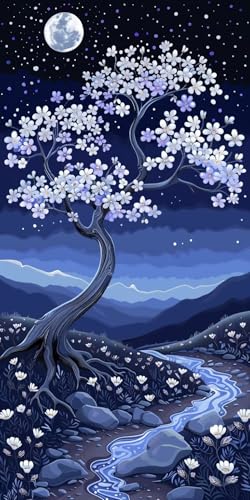 Malen Nach Zahlen Erwachsene Baum, Malen Nach Zahlen Sternenhimmel, Paint by Numbers mit Pinseln und Acrylfarben, DIY Handgemalt Ölgemälde Kit für Deko Wohnzimmer und Wohnzimmer Deko 40x70cm 1-4840 Malen Nach Zahlen Erwachsene Baum, Malen Nach Zahlen Sternenhimmel, Paint by Numbers mit Pinseln und Acrylfarben, DIY Handgemalt Ölgemälde Kit für Deko Wohnzimmer und Wohnzimmer Deko 40x70cm 1-4840 von KUEAJIOU