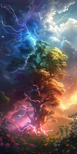 Malen Nach Zahlen Erwachsene Baum Malen Nach Zahlen Kits Blume, DIY Set Erwachsene Paint by Numbers mit Pinseln und Acrylfarben, DIY Handgemalt Ölgemälde Kit für Deko Wohnzimmer 70x140cm 4-3426 Malen Nach Zahlen Erwachsene Baum Malen Nach Zahlen Kits Blume, DIY Set Erwachsene Paint by Numbers mit Pinseln und Acrylfarben, DIY Handgemalt Ölgemälde Kit für Deko Wohnzimmer 70x140cm 4-3426 von KUEAJIOU