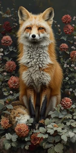 Malen Nach Zahlen Erwachsene Blume Malen Nach Zahlen Kits Fuchs, DIY Set Erwachsene Paint by Numbers mit Pinseln und Acrylfarben, DIY Handgemalt Ölgemälde Kit für Deko Wohnzimmer 35x70cm 2-7165 Malen Nach Zahlen Erwachsene Blume Malen Nach Zahlen Kits Fuchs, DIY Set Erwachsene Paint by Numbers mit Pinseln und Acrylfarben, DIY Handgemalt Ölgemälde Kit für Deko Wohnzimmer 35x70cm 2-7165 von KUEAJIOU