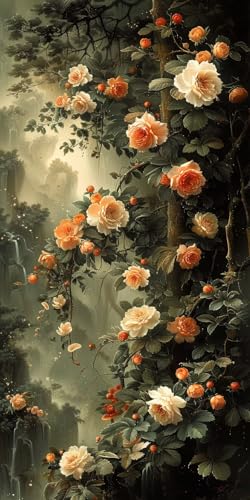 Malen Nach Zahlen Erwachsene Blume Malen Nach Zahlen Kits Pflanzen, DIY Set Erwachsene Paint by Numbers mit Pinseln und Acrylfarben, DIY Handgemalt Ölgemälde Kit für Deko Wohnzimmer 60x120cm V-6238 Malen Nach Zahlen Erwachsene Blume Malen Nach Zahlen Kits Pflanzen, DIY Set Erwachsene Paint by Numbers mit Pinseln und Acrylfarben, DIY Handgemalt Ölgemälde Kit für Deko Wohnzimmer 60x120cm V-6238 von KUEAJIOU
