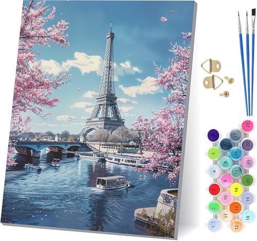 Malen Nach Zahlen Erwachsene Eiffelturm Malen Nach Zahlen, DIY Set Erwachsene Landschaft, Paint by Numbers Kits mit 3 Pinseln und Pigment, für Deko Wohnzimmer und Wanddeko Geschenke 100x135cm H-2279 Malen Nach Zahlen Erwachsene Eiffelturm Malen Nach Zahlen, DIY Set Erwachsene Landschaft, Paint by Numbers Kits mit 3 Pinseln und Pigment, für Deko Wohnzimmer und Wanddeko Geschenke 100x135cm H-2279 von KUEAJIOU