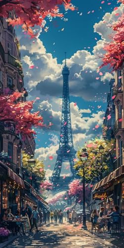 Malen Nach Zahlen Erwachsene Eiffelturm Malen Nach Zahlen Kits Landschaft, DIY Set Erwachsene Paint by Numbers mit Pinseln, DIY Handgemalt Ölgemälde Kit für Deko Wohnzimmer Geschenke 100x200cm X-1077 Malen Nach Zahlen Erwachsene Eiffelturm Malen Nach Zahlen Kits Landschaft, DIY Set Erwachsene Paint by Numbers mit Pinseln, DIY Handgemalt Ölgemälde Kit für Deko Wohnzimmer Geschenke 100x200cm X-1077 von KUEAJIOU