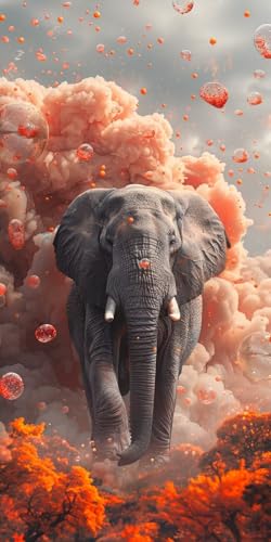 Malen Nach Zahlen Erwachsene Elefant Malen Nach Zahlen Kits Tier, DIY Set Erwachsene Paint by Numbers mit Pinseln und Acrylfarben, DIY Handgemalt Ölgemälde Kit für Deko Wohnzimmer 40x70cm X-4272 Malen Nach Zahlen Erwachsene Elefant Malen Nach Zahlen Kits Tier, DIY Set Erwachsene Paint by Numbers mit Pinseln und Acrylfarben, DIY Handgemalt Ölgemälde Kit für Deko Wohnzimmer 40x70cm X-4272 von KUEAJIOU