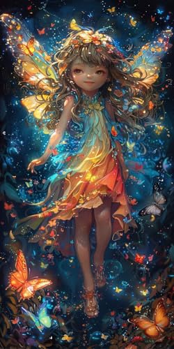 Malen Nach Zahlen Erwachsene Elfe Malen Nach Zahlen Kits Schmetterling, DIY Set Erwachsene Paint by Numbers mit Pinseln, DIY Handgemalt Ölgemälde Kit für Deko Wohnzimmer Geschenke 80x160cm F-3306 Malen Nach Zahlen Erwachsene Elfe Malen Nach Zahlen Kits Schmetterling, DIY Set Erwachsene Paint by Numbers mit Pinseln, DIY Handgemalt Ölgemälde Kit für Deko Wohnzimmer Geschenke 80x160cm F-3306 von KUEAJIOU