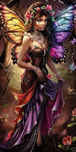 Malen Nach Zahlen Erwachsene Elfe Malen Nach Zahlen Kits Schmetterling, DIY Set Erwachsene Paint by Numbers mit Pinseln, DIY Handgemalt Ölgemälde Kit für Deko Wohnzimmer Geschenke 80x160cm U-1113 Malen Nach Zahlen Erwachsene Elfe Malen Nach Zahlen Kits Schmetterling, DIY Set Erwachsene Paint by Numbers mit Pinseln, DIY Handgemalt Ölgemälde Kit für Deko Wohnzimmer Geschenke 80x160cm U-1113 von KUEAJIOU