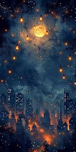 Malen Nach Zahlen Erwachsene HäUser Malen Nach Zahlen Kits Mond, DIY Set Erwachsene Paint by Numbers mit Pinseln und Acrylfarben, DIY Handgemalt Ölgemälde Kit für Deko Wohnzimmer 80x160cm K-6179 Malen Nach Zahlen Erwachsene HäUser Malen Nach Zahlen Kits Mond, DIY Set Erwachsene Paint by Numbers mit Pinseln und Acrylfarben, DIY Handgemalt Ölgemälde Kit für Deko Wohnzimmer 80x160cm K-6179 von KUEAJIOU