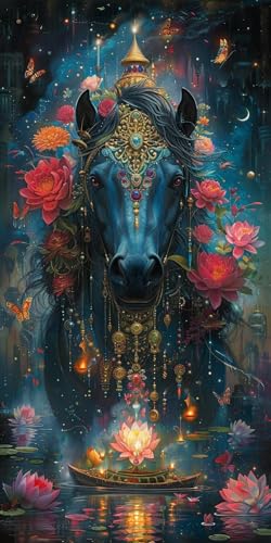 Malen Nach Zahlen Erwachsene Horse, Malen Nach Zahlen Blume, Paint by Numbers mit Pinseln und Acrylfarben, DIY Handgemalt Ölgemälde Kit für Deko Wohnzimmer und Wohnzimmer Deko 100x200cm 7-2100 Malen Nach Zahlen Erwachsene Horse, Malen Nach Zahlen Blume, Paint by Numbers mit Pinseln und Acrylfarben, DIY Handgemalt Ölgemälde Kit für Deko Wohnzimmer und Wohnzimmer Deko 100x200cm 7-2100 von KUEAJIOU