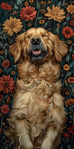 Malen Nach Zahlen Erwachsene Hund, Malen Nach Zahlen Blume, Paint by Numbers mit Pinseln und Acrylfarben, DIY Handgemalt Ölgemälde Kit für Deko Wohnzimmer und Wohnzimmer Deko Geschenke 70x140cm 1-6256 Malen Nach Zahlen Erwachsene Hund, Malen Nach Zahlen Blume, Paint by Numbers mit Pinseln und Acrylfarben, DIY Handgemalt Ölgemälde Kit für Deko Wohnzimmer und Wohnzimmer Deko Geschenke 70x140cm 1-6256 von KUEAJIOU