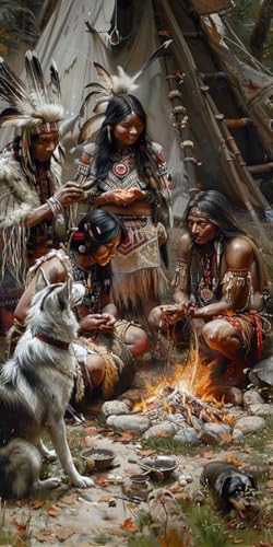 Malen Nach Zahlen Erwachsene Indianer, Malen Nach Zahlen Flamme, Paint by Numbers mit Pinseln und Acrylfarben, DIY Handgemalt Ölgemälde Kit für Deko Wohnzimmer und Wohnzimmer Deko 40x80cm 1-4807 Malen Nach Zahlen Erwachsene Indianer, Malen Nach Zahlen Flamme, Paint by Numbers mit Pinseln und Acrylfarben, DIY Handgemalt Ölgemälde Kit für Deko Wohnzimmer und Wohnzimmer Deko 40x80cm 1-4807 von KUEAJIOU