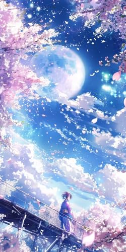 Malen Nach Zahlen Erwachsene Japanerin, Malen Nach Zahlen Landschaft, Paint by Numbers mit Pinseln, DIY Handgemalt Ölgemälde Kit für Deko Wohnzimmer Geschenke und Wohnzimmer Deko 100x200cm 2-2521 von KUEAJIOU