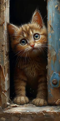 Malen Nach Zahlen Erwachsene Katze, Malen Nach Zahlen Tier, Paint by Numbers mit Pinseln und Acrylfarben, DIY Handgemalt Ölgemälde Kit für Deko Wohnzimmer und Wohnzimmer Deko Geschenke 35x70cm 1-6699 Malen Nach Zahlen Erwachsene Katze, Malen Nach Zahlen Tier, Paint by Numbers mit Pinseln und Acrylfarben, DIY Handgemalt Ölgemälde Kit für Deko Wohnzimmer und Wohnzimmer Deko Geschenke 35x70cm 1-6699 von KUEAJIOU