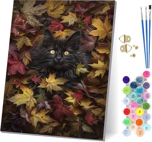 Malen Nach Zahlen Erwachsene Katze Malen Nach Zahlen, DIY Set Erwachsene BläTter, Paint by Numbers Kits mit 3 Pinseln und Pigment, für Deko Wohnzimmer und Heimdekoration Geschenke 100x130cm 7-2789 Malen Nach Zahlen Erwachsene Katze Malen Nach Zahlen, DIY Set Erwachsene BläTter, Paint by Numbers Kits mit 3 Pinseln und Pigment, für Deko Wohnzimmer und Heimdekoration Geschenke 100x130cm 7-2789 von KUEAJIOU