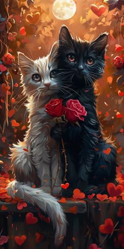 Malen Nach Zahlen Erwachsene Katze Malen Nach Zahlen Kits Blume, DIY Set Erwachsene Paint by Numbers mit Pinseln und Acrylfarben, DIY Handgemalt Ölgemälde Kit für Deko Wohnzimmer 50x100cm M-4536 Malen Nach Zahlen Erwachsene Katze Malen Nach Zahlen Kits Blume, DIY Set Erwachsene Paint by Numbers mit Pinseln und Acrylfarben, DIY Handgemalt Ölgemälde Kit für Deko Wohnzimmer 50x100cm M-4536 von KUEAJIOU