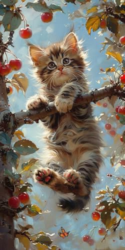 Malen Nach Zahlen Erwachsene Katze Malen Nach Zahlen Kits Pflanzen, DIY Set Erwachsene Paint by Numbers mit Pinseln und Acrylfarben, DIY Handgemalt Ölgemälde Kit für Deko Wohnzimmer 40x80cm O-6678 Malen Nach Zahlen Erwachsene Katze Malen Nach Zahlen Kits Pflanzen, DIY Set Erwachsene Paint by Numbers mit Pinseln und Acrylfarben, DIY Handgemalt Ölgemälde Kit für Deko Wohnzimmer 40x80cm O-6678 von KUEAJIOU