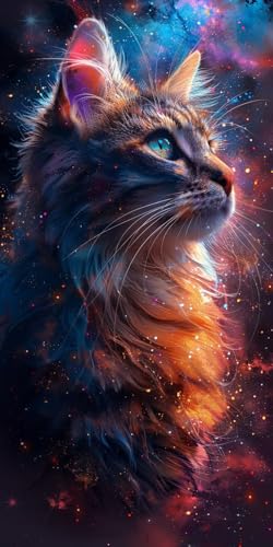 Malen Nach Zahlen Erwachsene Katze Malen Nach Zahlen Kits Tier, DIY Set Erwachsene Paint by Numbers mit Pinseln und Acrylfarben, DIY Handgemalt Ölgemälde Kit für Deko Wohnzimmer 40x70cm 4-4729 Malen Nach Zahlen Erwachsene Katze Malen Nach Zahlen Kits Tier, DIY Set Erwachsene Paint by Numbers mit Pinseln und Acrylfarben, DIY Handgemalt Ölgemälde Kit für Deko Wohnzimmer 40x70cm 4-4729 von KUEAJIOU