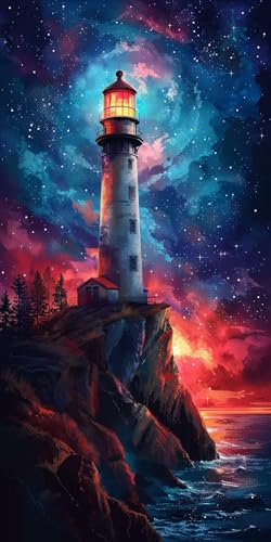 Malen Nach Zahlen Erwachsene Leuchtturm Malen Nach Zahlen Kits Sonnenuntergang, DIY Set Erwachsene Paint by Numbers mit Pinseln, DIY Handgemalt Ölgemälde Kit für Deko Wohnzimmer 60x120cm V-3721 Malen Nach Zahlen Erwachsene Leuchtturm Malen Nach Zahlen Kits Sonnenuntergang, DIY Set Erwachsene Paint by Numbers mit Pinseln, DIY Handgemalt Ölgemälde Kit für Deko Wohnzimmer 60x120cm V-3721 von KUEAJIOU