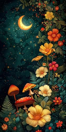 Malen Nach Zahlen Erwachsene Mond, Malen Nach Zahlen Blume, Paint by Numbers mit Pinseln und Acrylfarben, DIY Handgemalt Ölgemälde Kit für Deko Wohnzimmer und Wohnzimmer Deko Geschenke 80x160cm J-1306 Malen Nach Zahlen Erwachsene Mond, Malen Nach Zahlen Blume, Paint by Numbers mit Pinseln und Acrylfarben, DIY Handgemalt Ölgemälde Kit für Deko Wohnzimmer und Wohnzimmer Deko Geschenke 80x160cm J-1306 von KUEAJIOU