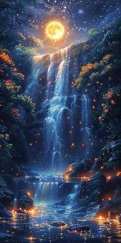 Malen Nach Zahlen Erwachsene Mond, Malen Nach Zahlen Sternenhimmel, Paint by Numbers mit Pinseln und Acrylfarben, DIY Handgemalt Ölgemälde Kit für Deko Wohnzimmer und Wohnzimmer Deko 100x200cm 2-8041 Malen Nach Zahlen Erwachsene Mond, Malen Nach Zahlen Sternenhimmel, Paint by Numbers mit Pinseln und Acrylfarben, DIY Handgemalt Ölgemälde Kit für Deko Wohnzimmer und Wohnzimmer Deko 100x200cm 2-8041 von KUEAJIOU