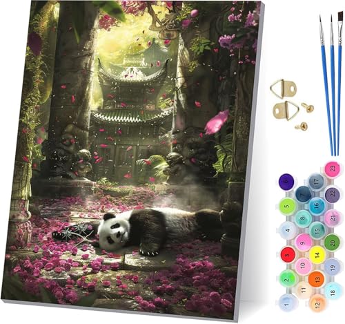 Malen Nach Zahlen Erwachsene Panda Malen Nach Zahlen, DIY Set Erwachsene Architektur, Paint by Numbers Kits mit 3 Pinseln und Pigment, für Deko Wohnzimmer und Wanddeko Geschenke 100x135cm H-7491 Malen Nach Zahlen Erwachsene Panda Malen Nach Zahlen, DIY Set Erwachsene Architektur, Paint by Numbers Kits mit 3 Pinseln und Pigment, für Deko Wohnzimmer und Wanddeko Geschenke 100x135cm H-7491 von KUEAJIOU