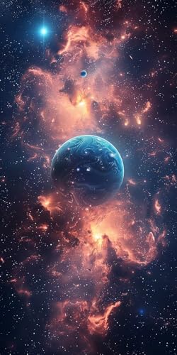 Malen Nach Zahlen Erwachsene Planet, Malen Nach Zahlen Sternenhimmel, Paint by Numbers mit Pinseln und Acrylfarben, DIY Handgemalt Ölgemälde Kit für Deko Wohnzimmer und Wohnzimmer Deko 80x160cm T-2899 Malen Nach Zahlen Erwachsene Planet, Malen Nach Zahlen Sternenhimmel, Paint by Numbers mit Pinseln und Acrylfarben, DIY Handgemalt Ölgemälde Kit für Deko Wohnzimmer und Wohnzimmer Deko 80x160cm T-2899 von KUEAJIOU