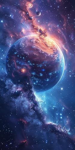 Malen Nach Zahlen Erwachsene Planet Malen Nach Zahlen Kits Landschaft, DIY Set Erwachsene Paint by Numbers mit Pinseln und Acrylfarben, DIY Handgemalt Ölgemälde Kit für Deko Wohnzimmer 40x85cm 7-6149 Malen Nach Zahlen Erwachsene Planet Malen Nach Zahlen Kits Landschaft, DIY Set Erwachsene Paint by Numbers mit Pinseln und Acrylfarben, DIY Handgemalt Ölgemälde Kit für Deko Wohnzimmer 40x85cm 7-6149 von KUEAJIOU