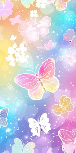 Malen Nach Zahlen Erwachsene Schmetterling Malen Nach Zahlen Kits Abstrakt, DIY Set Erwachsene Paint by Numbers mit Pinseln, DIY Handgemalt Ölgemälde Kit für Deko Wohnzimmer Geschenke 30x60cm 4-8903 von KUEAJIOU