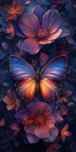Malen Nach Zahlen Erwachsene Schmetterling Malen Nach Zahlen Kits Blume, DIY Set Erwachsene Paint by Numbers mit Pinseln, DIY Handgemalt Ölgemälde Kit für Deko Wohnzimmer Geschenke 30x60cm V-4929 Malen Nach Zahlen Erwachsene Schmetterling Malen Nach Zahlen Kits Blume, DIY Set Erwachsene Paint by Numbers mit Pinseln, DIY Handgemalt Ölgemälde Kit für Deko Wohnzimmer Geschenke 30x60cm V-4929 von KUEAJIOU
