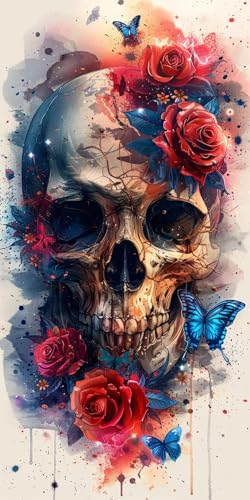 Malen Nach Zahlen Erwachsene Skeleton Malen Nach Zahlen Kits Blume, DIY Set Erwachsene Paint by Numbers mit Pinseln und Acrylfarben, DIY Handgemalt Ölgemälde Kit für Deko Wohnzimmer 100x200cm 6-8512 Malen Nach Zahlen Erwachsene Skeleton Malen Nach Zahlen Kits Blume, DIY Set Erwachsene Paint by Numbers mit Pinseln und Acrylfarben, DIY Handgemalt Ölgemälde Kit für Deko Wohnzimmer 100x200cm 6-8512 von KUEAJIOU