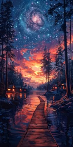 Malen Nach Zahlen Erwachsene Sonnenuntergang, Malen Nach Zahlen Landschaft, Paint by Numbers mit Pinseln, DIY Handgemalt Ölgemälde Kit für Deko Wohnzimmer Geschenke und Wohnzimmer Deko 40x70cm 5-6605 Malen Nach Zahlen Erwachsene Sonnenuntergang, Malen Nach Zahlen Landschaft, Paint by Numbers mit Pinseln, DIY Handgemalt Ölgemälde Kit für Deko Wohnzimmer Geschenke und Wohnzimmer Deko 40x70cm 5-6605 von KUEAJIOU