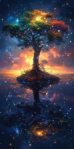 Malen Nach Zahlen Erwachsene Sonnenuntergang Malen Nach Zahlen Kits Baum, DIY Set Erwachsene Paint by Numbers mit Pinseln, DIY Handgemalt Ölgemälde Kit für Deko Wohnzimmer Geschenke 100x200cm 5-6675 Malen Nach Zahlen Erwachsene Sonnenuntergang Malen Nach Zahlen Kits Baum, DIY Set Erwachsene Paint by Numbers mit Pinseln, DIY Handgemalt Ölgemälde Kit für Deko Wohnzimmer Geschenke 100x200cm 5-6675 von KUEAJIOU