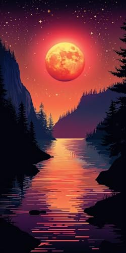Malen Nach Zahlen Erwachsene Sonnenuntergang Malen Nach Zahlen Kits Berg, DIY Set Erwachsene Paint by Numbers mit Pinseln, DIY Handgemalt Ölgemälde Kit für Deko Wohnzimmer Geschenke 100x200cm 7-8194 Malen Nach Zahlen Erwachsene Sonnenuntergang Malen Nach Zahlen Kits Berg, DIY Set Erwachsene Paint by Numbers mit Pinseln, DIY Handgemalt Ölgemälde Kit für Deko Wohnzimmer Geschenke 100x200cm 7-8194 von KUEAJIOU