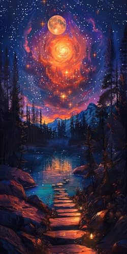 Malen Nach Zahlen Erwachsene Sonnenuntergang Malen Nach Zahlen Kits Landschaft, DIY Set Erwachsene Paint by Numbers mit Pinseln, DIY Handgemalt Ölgemälde Kit für Deko Wohnzimmer 70x140cm L-4764 Malen Nach Zahlen Erwachsene Sonnenuntergang Malen Nach Zahlen Kits Landschaft, DIY Set Erwachsene Paint by Numbers mit Pinseln, DIY Handgemalt Ölgemälde Kit für Deko Wohnzimmer 70x140cm L-4764 von KUEAJIOU